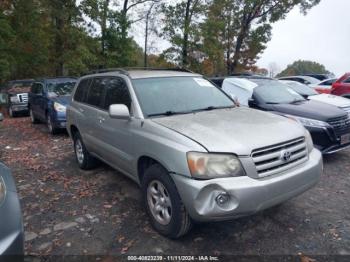  Salvage Toyota Highlander