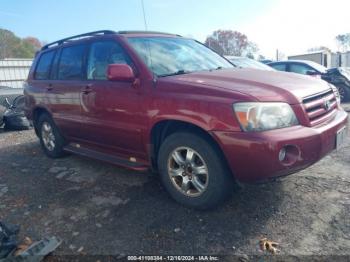  Salvage Toyota Highlander