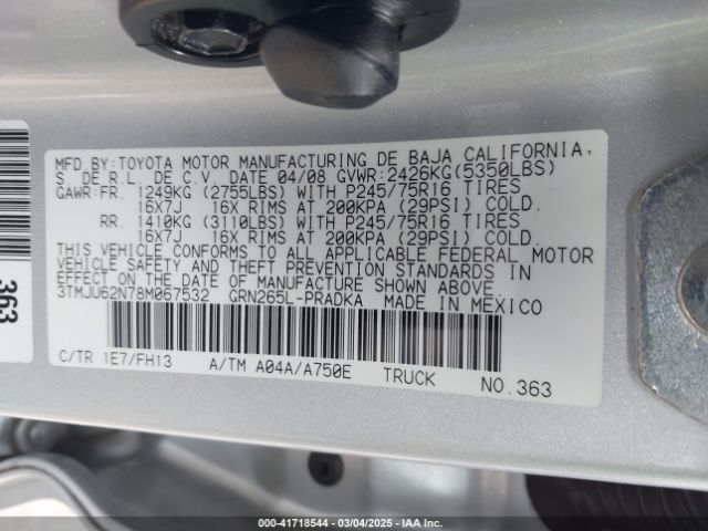 Toyota Tacoma Prerunner V6 Image 8