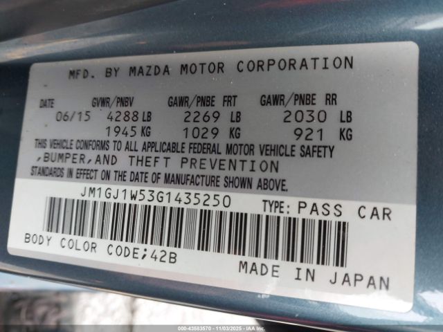 Mazda Mazda6 I Grand Touring Image 10