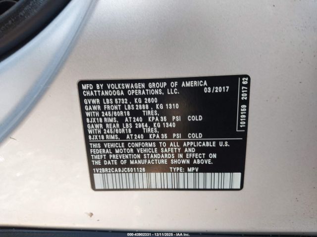 Volkswagen Atlas 3.6l V6 Launch Edition Image 9